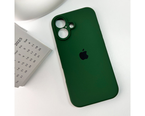 Чохол для смартфона Silicone Full Case AA Camera Protect for Apple iPhone 16 31,Dark Green (FullAAi16-31)