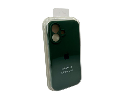 Чохол для смартфона Silicone Full Case AA Camera Protect for Apple iPhone 16 31,Dark Green (FullAAi16-31)