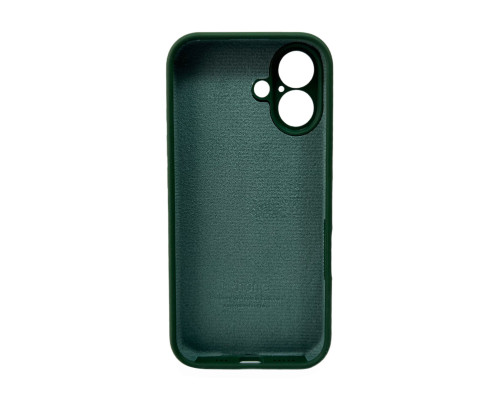 Чохол для смартфона Silicone Full Case AA Camera Protect for Apple iPhone 16 31,Dark Green (FullAAi16-31)