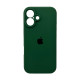 Чохол для смартфона Silicone Full Case AA Camera Protect for Apple iPhone 16 31,Dark Green (FullAAi16-31)