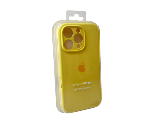 Чохол для смартфона Silicone Full Case AA Camera Protect for Apple iPhone 16 Pro 4,Yellow (FullAAi16P-4)