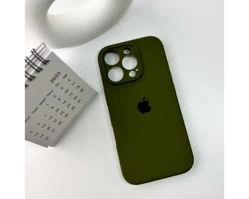 Чохол для смартфона Silicone Full Case AA Camera Protect for Apple iPhone 16 Pro Max 29,Army Green (FullAAi16PM-29)