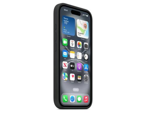 Чохол для смартфона Silicone Full Case AAA MagSafe IC for iPhone 16 Pro Black (Orig16PBlack)