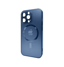 Чохол для смартфона AG Glass Matt Frame Color MagSafe Logo for Apple iPhone 13 Pro Navy Blue (AGMattFrameMGiP13PDBlue)