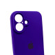 Чохол для смартфона Silicone Full Case AA Camera Protect for Apple iPhone 16 22,Dark Purple (FullAAi16-22)