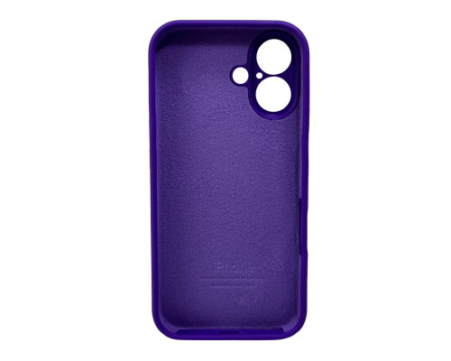 Чохол для смартфона Silicone Full Case AA Camera Protect for Apple iPhone 16 22,Dark Purple (FullAAi16-22)