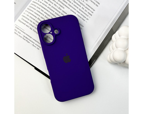 Чохол для смартфона Silicone Full Case AA Camera Protect for Apple iPhone 16 22,Dark Purple (FullAAi16-22)