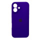 Чохол для смартфона Silicone Full Case AA Camera Protect for Apple iPhone 16 22,Dark Purple (FullAAi16-22)