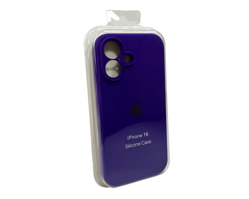 Чохол для смартфона Silicone Full Case AA Camera Protect for Apple iPhone 16 22,Dark Purple (FullAAi16-22)