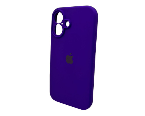 Чохол для смартфона Silicone Full Case AA Camera Protect for Apple iPhone 16 22,Dark Purple (FullAAi16-22)