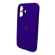 Чохол для смартфона Silicone Full Case AA Camera Protect for Apple iPhone 16 22,Dark Purple (FullAAi16-22)