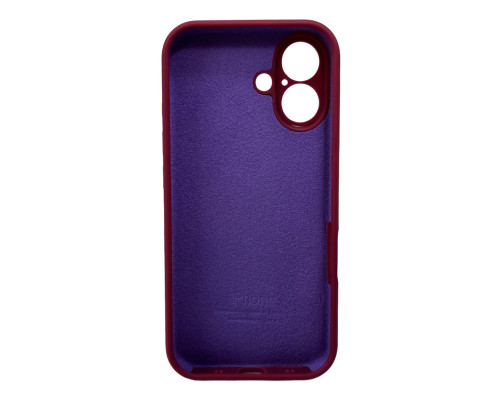 Чохол для смартфона Silicone Full Case AA Camera Protect for Apple iPhone 16 47,Plum (FullAAi16-47)