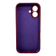 Чохол для смартфона Silicone Full Case AA Camera Protect for Apple iPhone 16 47,Plum (FullAAi16-47)