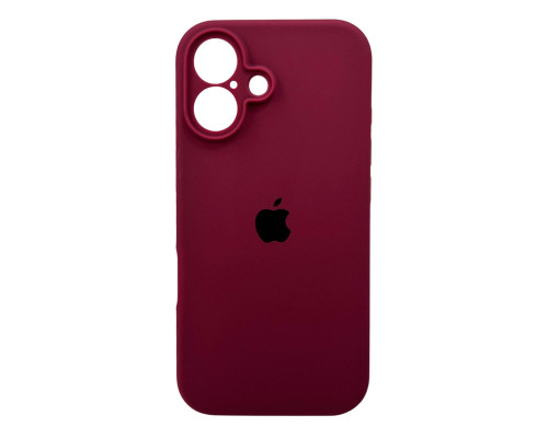 Чохол для смартфона Silicone Full Case AA Camera Protect for Apple iPhone 16 47,Plum (FullAAi16-47)