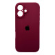 Чохол для смартфона Silicone Full Case AA Camera Protect for Apple iPhone 16 47,Plum (FullAAi16-47)