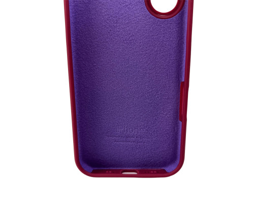 Чохол для смартфона Silicone Full Case AA Camera Protect for Apple iPhone 16 47,Plum (FullAAi16-47)