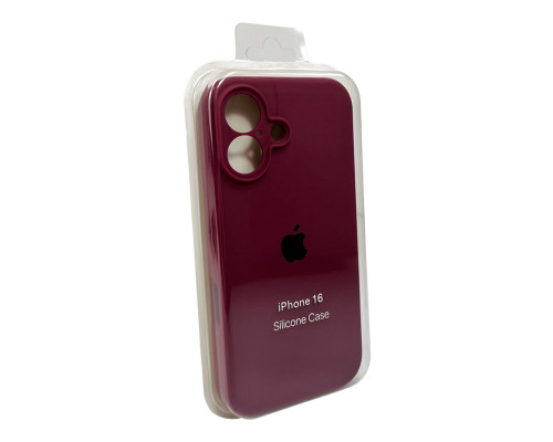 Чохол для смартфона Silicone Full Case AA Camera Protect for Apple iPhone 16 47,Plum (FullAAi16-47)