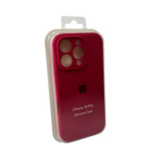 Чохол для смартфона Silicone Full Case AA Camera Protect for Apple iPhone 16 Pro 21,Rose Red (FullAAi16P-21)