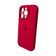 Чохол для смартфона Silicone Full Case AA Camera Protect for Apple iPhone 16 Pro 21,Rose Red (FullAAi16P-21)