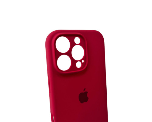 Чохол для смартфона Silicone Full Case AA Camera Protect for Apple iPhone 16 Pro 21,Rose Red (FullAAi16P-21)