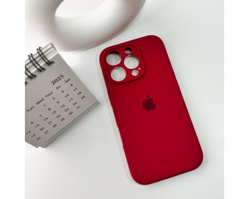 Чохол для смартфона Silicone Full Case AA Camera Protect for Apple iPhone 16 Pro 21,Rose Red (FullAAi16P-21)