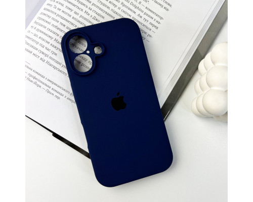 Чохол для смартфона Silicone Full Case AA Camera Protect for Apple iPhone 16 39,Navy Blue (FullAAi16-39)