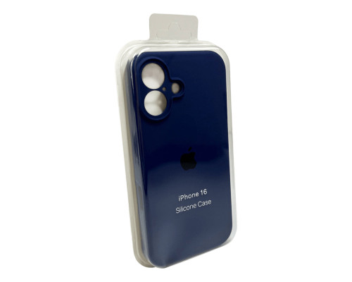 Чохол для смартфона Silicone Full Case AA Camera Protect for Apple iPhone 16 39,Navy Blue (FullAAi16-39)