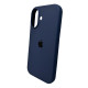 Чохол для смартфона Silicone Full Case AA Open Cam for Apple iPhone 16 7,Dark Blue (FullOpeAAi16-7)