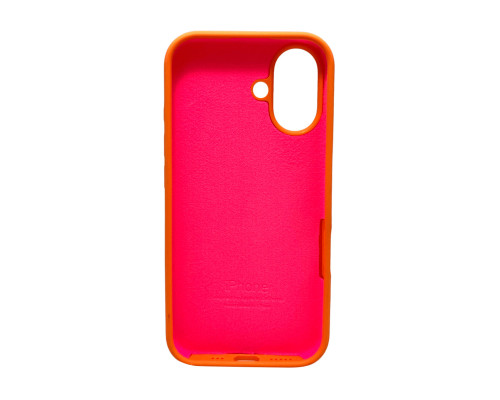 Чохол для смартфона Silicone Full Case AA Open Cam for Apple iPhone 16 34,Papaya (FullOpenAAi16-34)