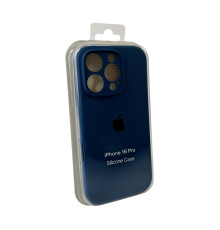 Чохол для смартфона Silicone Full Case AA Camera Protect for Apple iPhone 16 Pro 16,Blue (FullAAi16P-16)