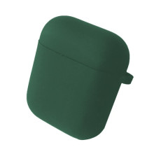 Чохол для AirPods 1/2 SILICONE CASE/MICROFIBER Dark green mag-200000129431459435