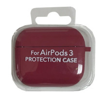 Чохол для AirPods 3 SILICONE CASE/MICROFIBER Rose red mag-200000137095799827