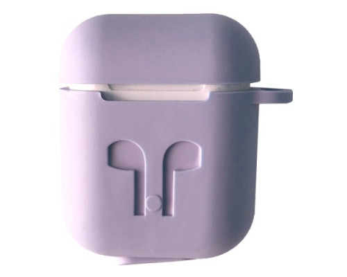 Чохол для AirPods силіконовий LOGO 2в1(+ карабин) тех.пак Glycine mag-2000001384466138343