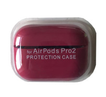 Чохол для AirPods PRO 2 SILICONE CASE/MICROFIBER Rose red mag-2000001431382138076