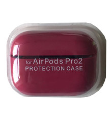 Чохол для AirPods PRO 2 SILICONE CASE/MICROFIBER Rose red mag-2000001431382138076