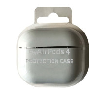Чохол для AirPods 4 SILICONE CASE/MICROFIBER White mag-2000001553756131884