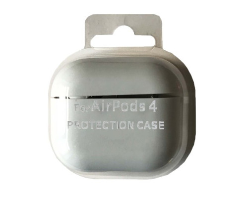 Чохол для AirPods 4 SILICONE CASE/MICROFIBER White mag-2000001553756131884