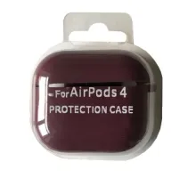Чохол для AirPods 4 SILICONE CASE/MICROFIBER Marsala mag-2000001553800144155