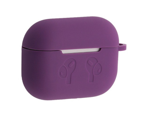 Чохол для AirPods PRO 2 силіконовий LOGO 2в1(+ карабин) тех.пак Purple mag-2000001538180138371