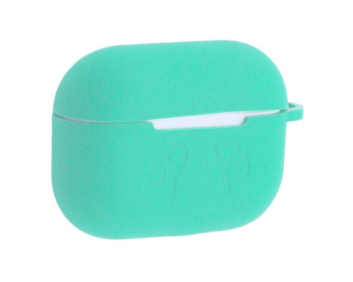 Чохол для AirPods PRO 2 силіконовий LOGO 2в1(+ карабин) тех.пак Mint mag-200000153820351265