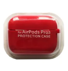 Чохол для AirPods PRO 3 SILICONE CASE/MICROFIBER Red mag-2000001641019144597