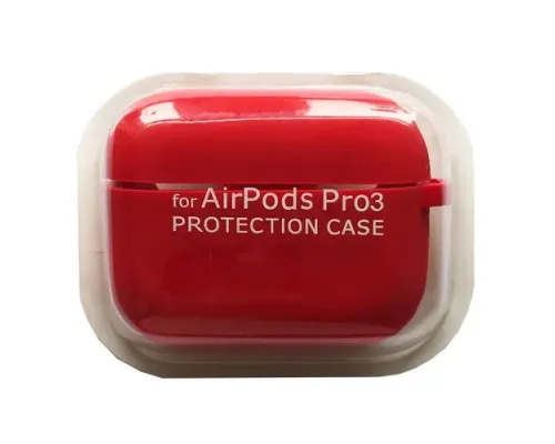 Чохол для AirPods PRO 3 SILICONE CASE/MICROFIBER Red mag-2000001641019144597