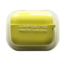 Чохол для AirPods PRO 3 SILICONE CASE/MICROFIBER Yellow mag-2000001641118144607