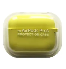 Чохол для AirPods PRO 3 SILICONE CASE/MICROFIBER Yellow mag-2000001641118144607