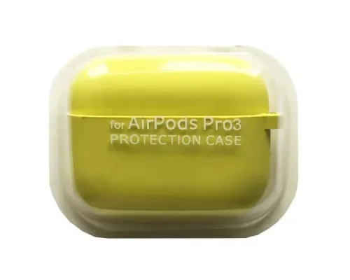 Чохол для AirPods PRO 3 SILICONE CASE/MICROFIBER Yellow mag-2000001641118144607