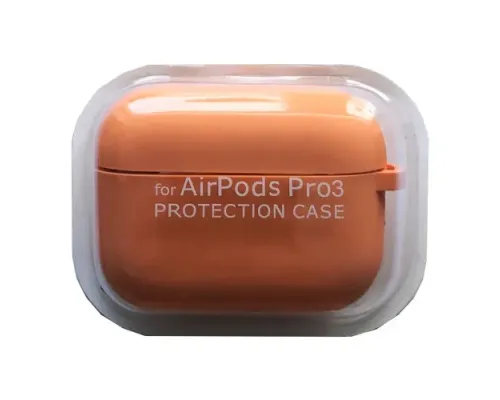 Чохол для AirPods PRO 3 SILICONE CASE/MICROFIBER Orange mag-2000001662779147250