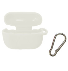 Чохол для AirPods PRO силіконовий LOGO 2в1(+ карабин) тех.пак White mag-2000001133491138324