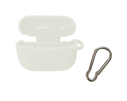 Чохол для AirPods PRO силіконовий LOGO 2в1(+ карабин) тех.пак White mag-2000001133491138324