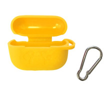 Чохол для AirPods PRO силіконовий LOGO 2в1(+ карабин) тех.пак Yellow mag-200000113353849545