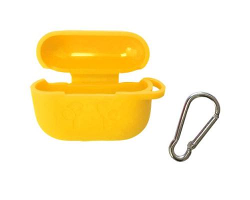 Чохол для AirPods PRO силіконовий LOGO 2в1(+ карабин) тех.пак Yellow mag-200000113353849545
